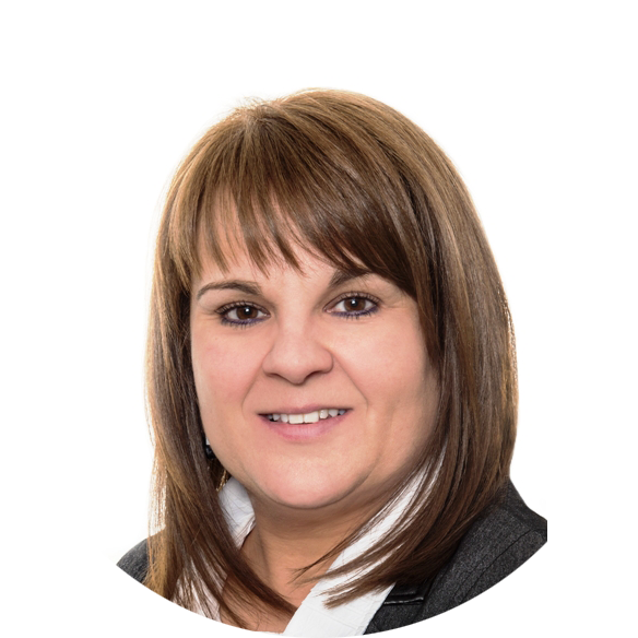 Professional headshot of woman with dark hair